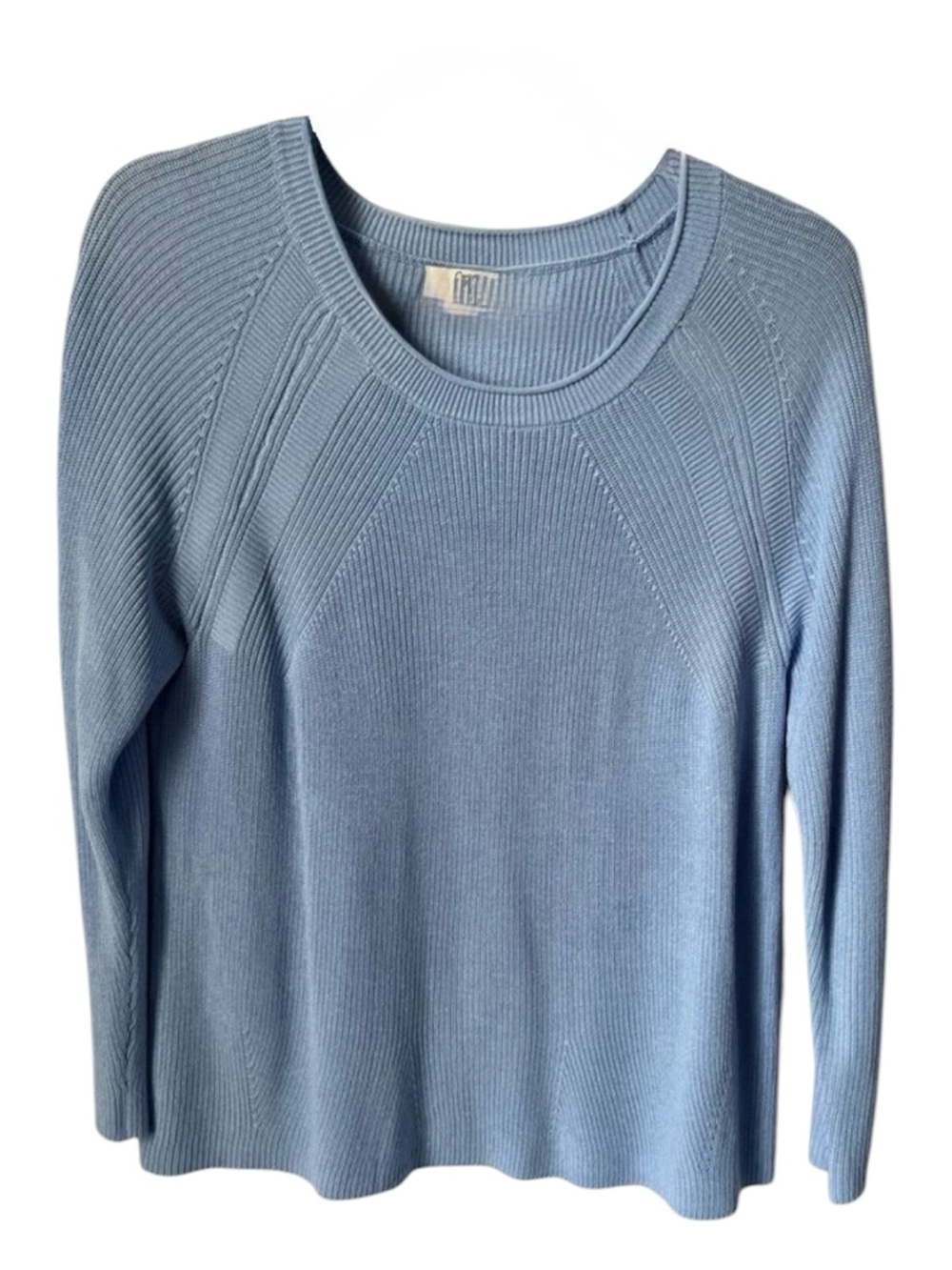 Croft and Barrow Sky Blue Scoop Neck Sweater